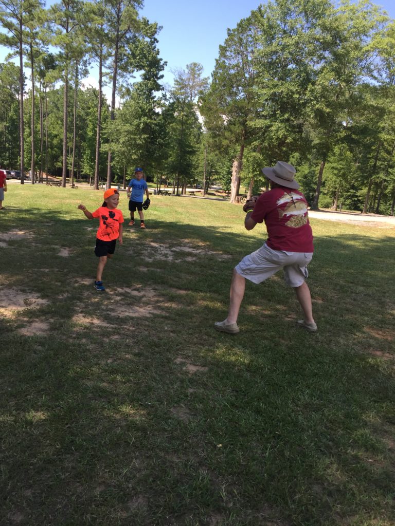 A game of catch-COUSIN CAMP AT JELLYSTONE PARK