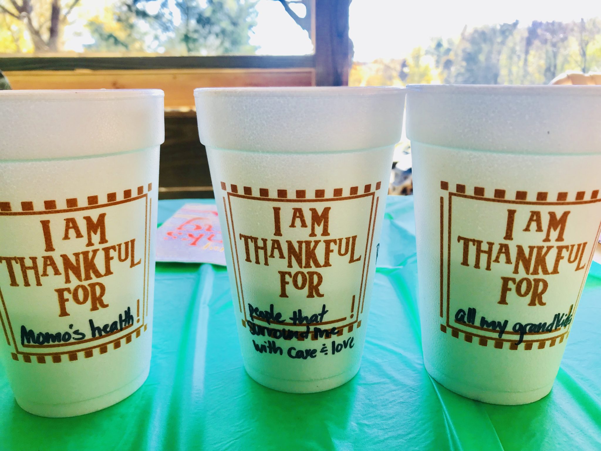 THANKSGIVING CUPS-FAMILY HOLIDAYS