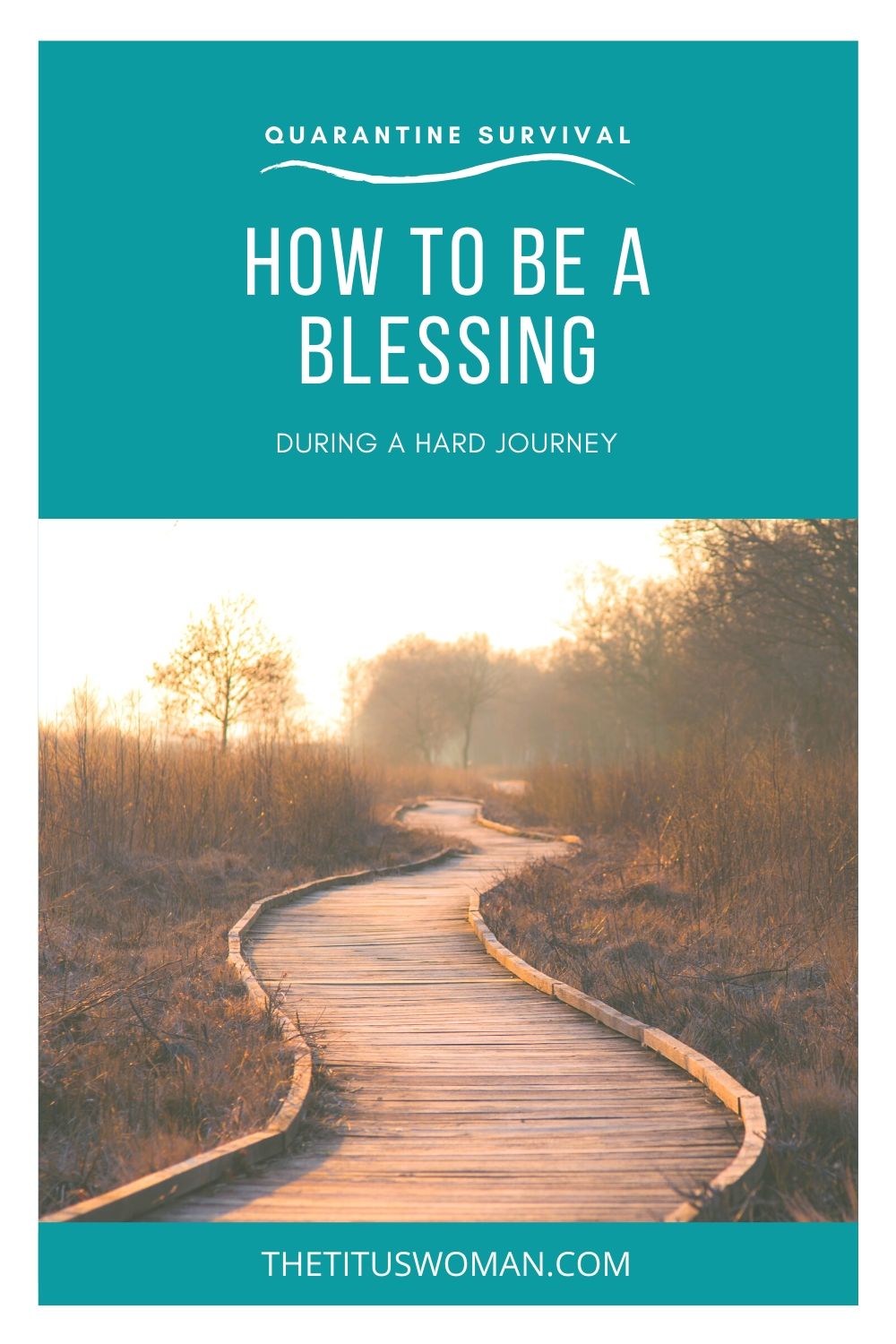 HOW TO BE A BLESSING DURING A HARD JOURNEY