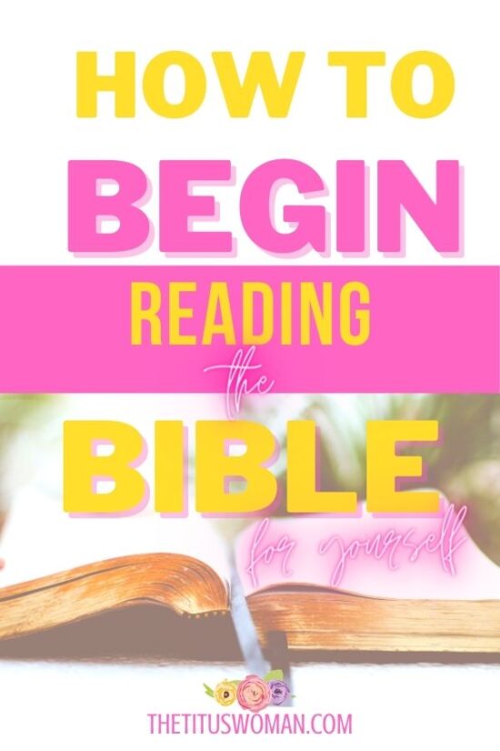 HOW TO START READING THE BIBLE