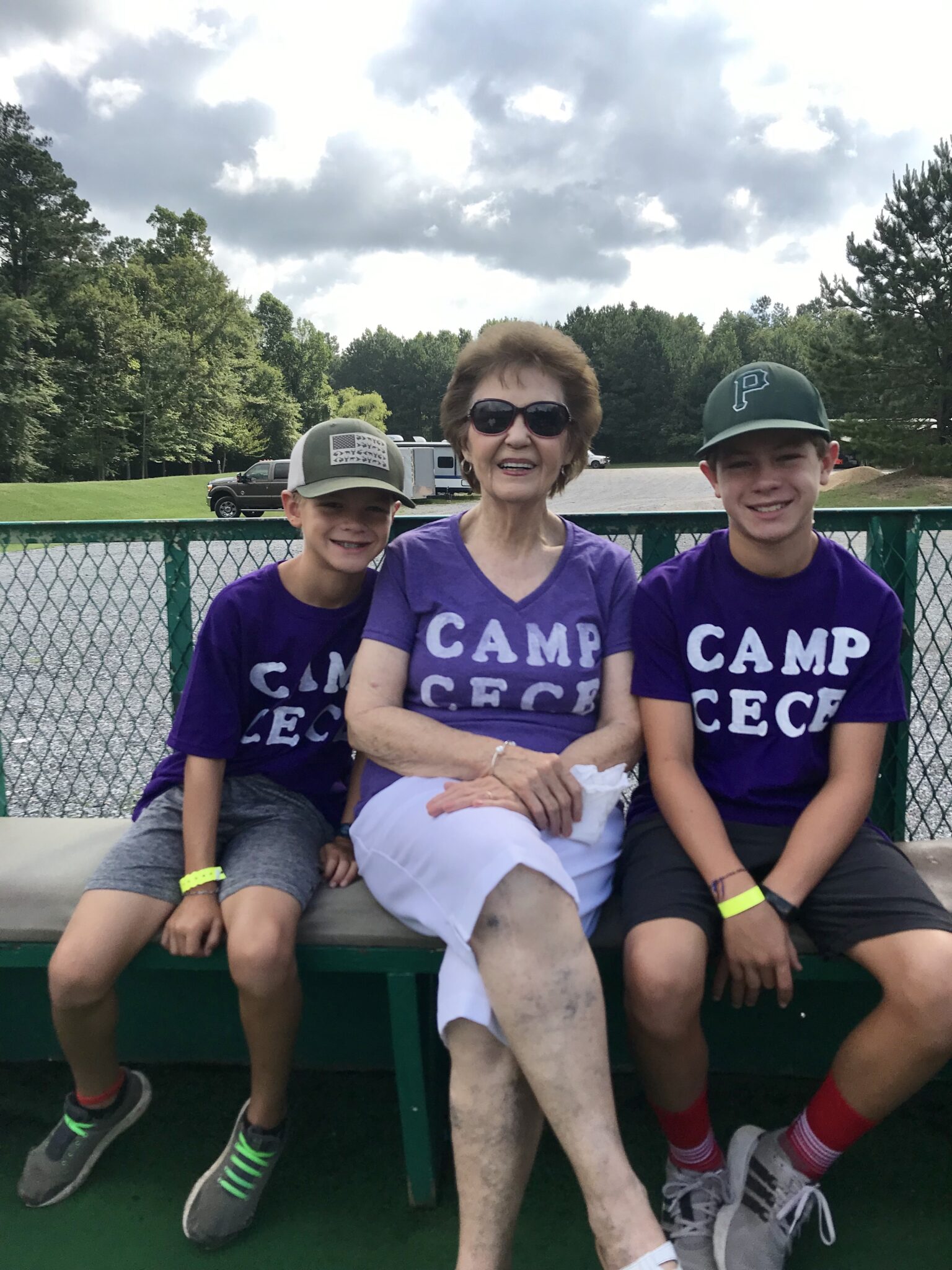 GREAT-GRANDMOTHER WITH GRANDSONS