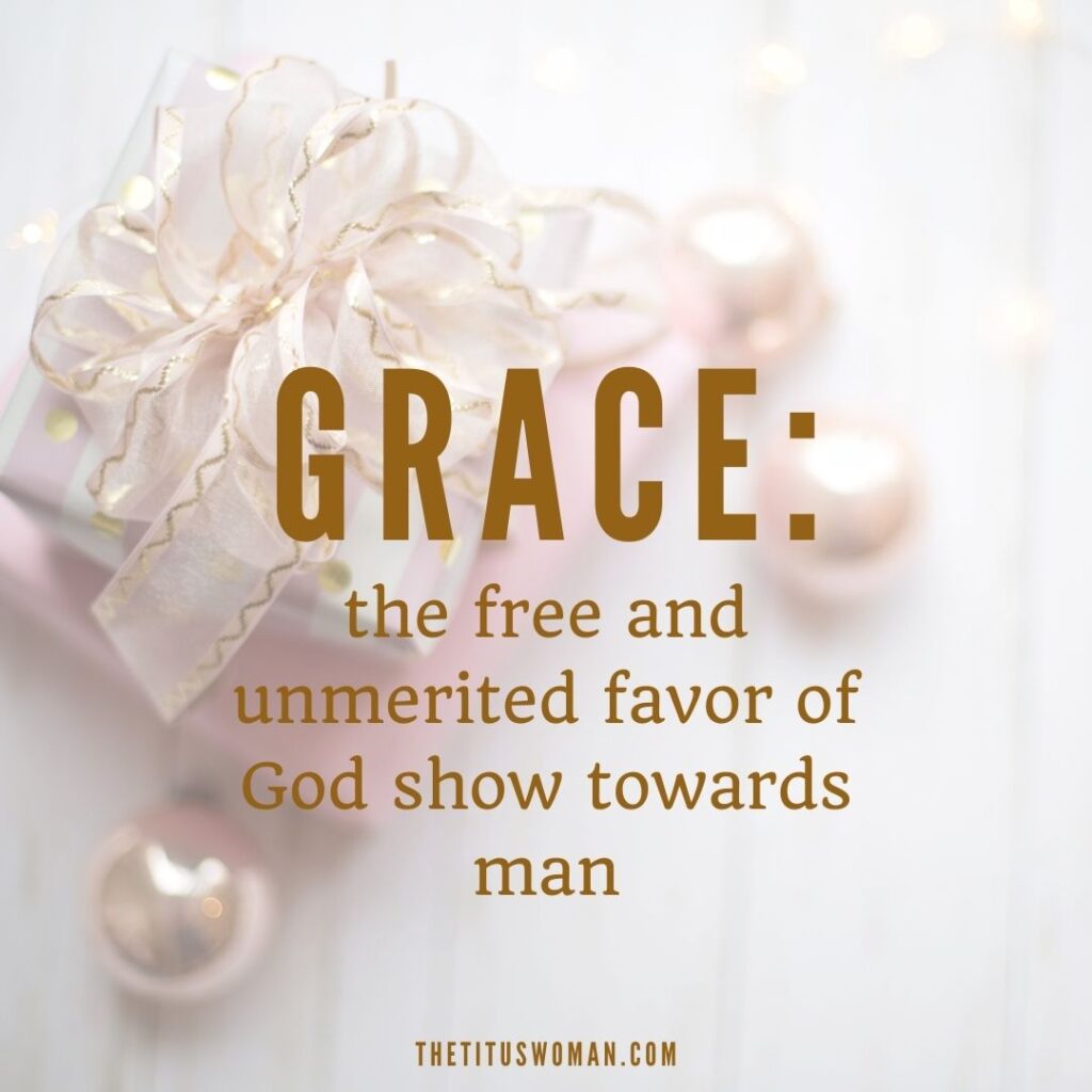 what does it mean to give grace